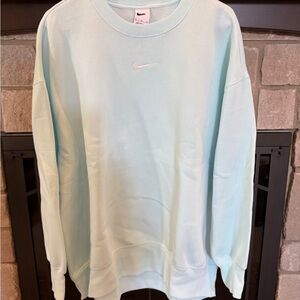 Nike Women's Light Blue Sweatshirt